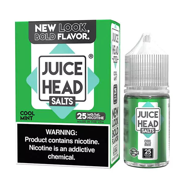 Juice Head Salt Cool Mint 30ML Nic Salt bottle and box