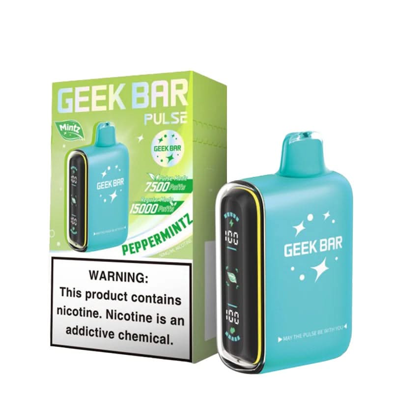 Geek Bar Pulse 15k Mintz Edition Disposable Vape - Cafe Racer Craft E-Liquid Geek Bar Pulse 15k Mintz Edition Disposable Vape - Cafe Racer Craft E-Liquid