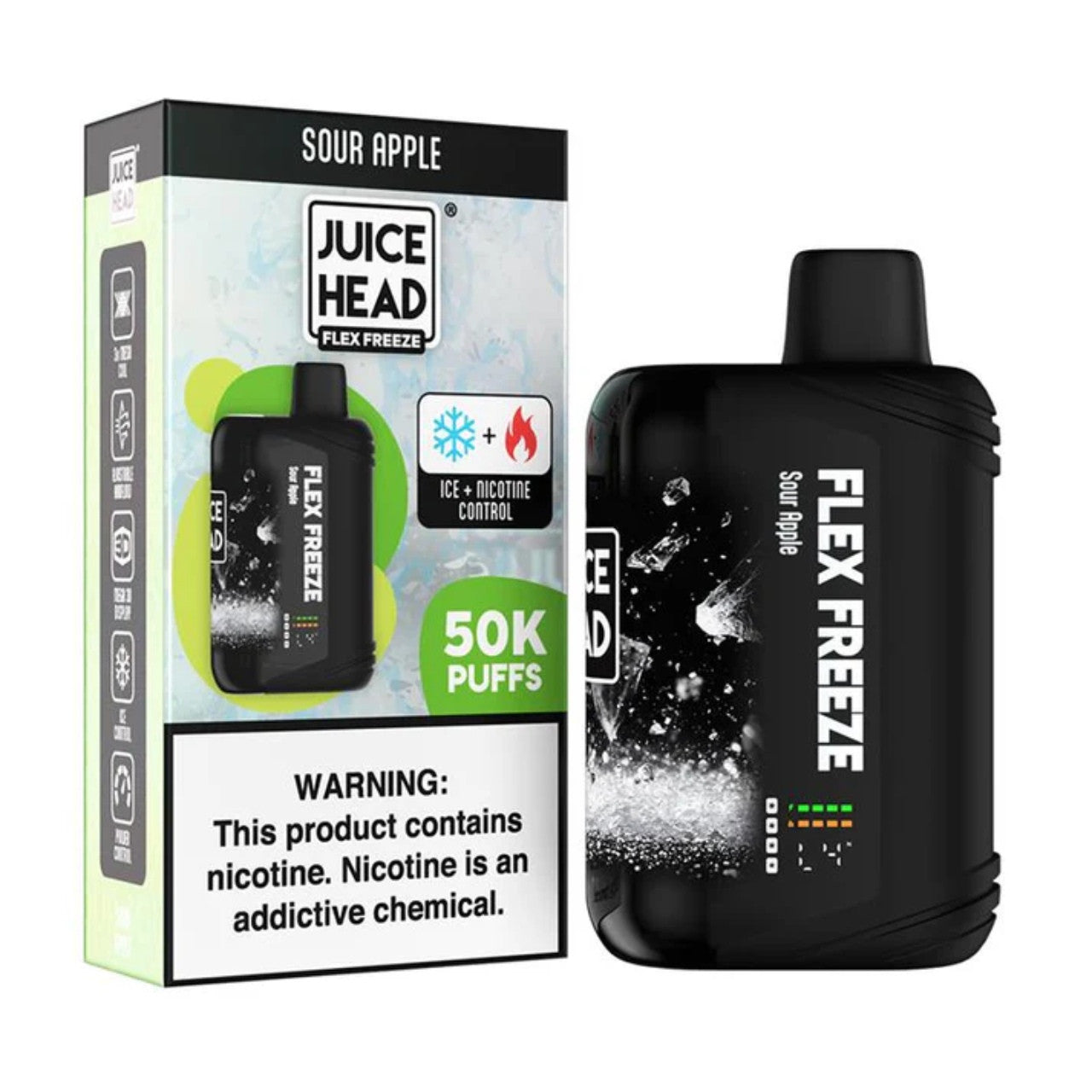 e liquid disposable vape Juice Head Flex Freeze 50K Disposable Vape