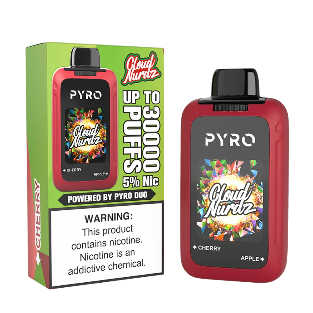 Pyro Duo x Cloud Nurdz 30K Disposable Vape - Cafe Racer Craft E-Liquid Pyro Duo x Cloud Nurdz 30K Disposable Vape - Cafe Racer Craft E-Liquid