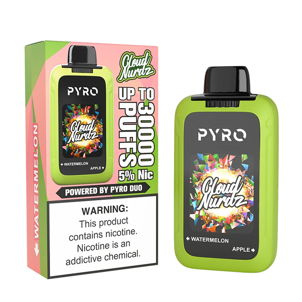 cloud nurdz vape juice near me Pyro Duo x Cloud Nurdz 30K Disposable Vape