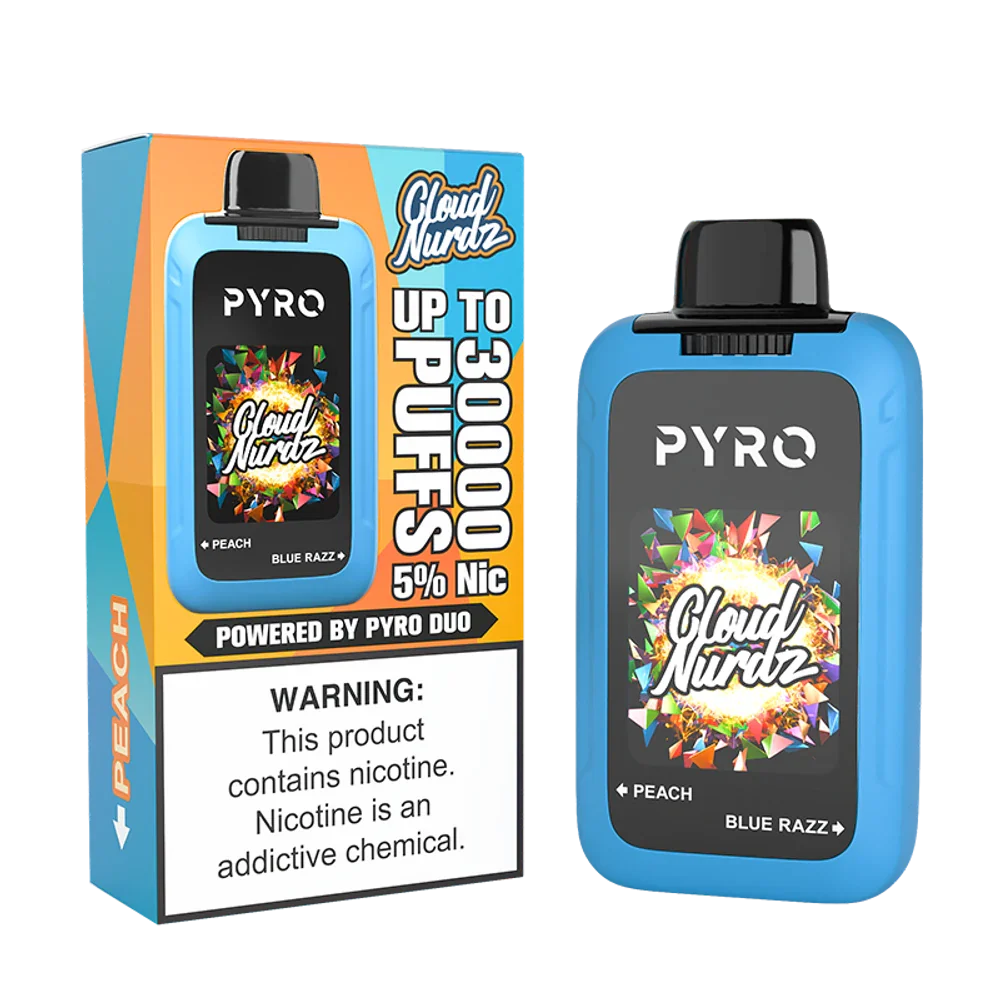 Pyro Duo x Cloud Nurdz 30K Disposable Vape - Cafe Racer Craft E-Liquid Pyro Duo x Cloud Nurdz 30K Disposable Vape - Cafe Racer Craft E-Liquid